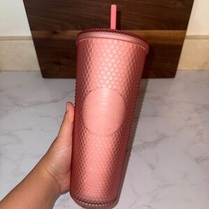 Starbucks Pink Matte Soft Touch Studded Tumbler